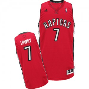 Maillot NBA Toronto Raptors #7 Kyle Lowry Rouge Adidas Swingman Road - Homme