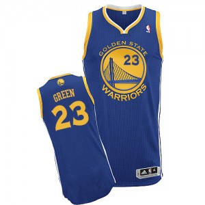 Maillot Adidas Bleu royal Road Authentic Golden State Warriors - Draymond Green #23 - Homme