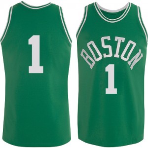Maillot NBA Boston Celtics #1 Walter Brown Vert Adidas Swingman Throwback - Homme