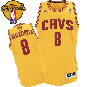 Maillot NBA Cleveland Cavaliers #8 Matthew Dellavedova Or Adidas Swingman Alternate 2015 The Finals Patch - Homme