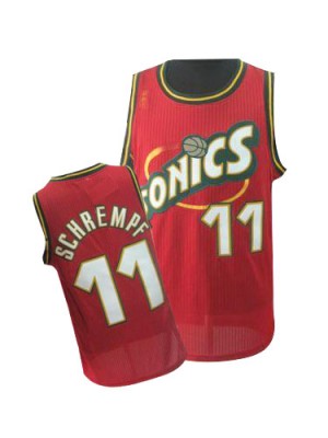 Maillot Swingman Oklahoma City Thunder NBA Throwback SuperSonics Rouge - #11 Detlef Schrempf - Homme
