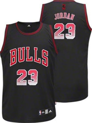Chicago Bulls #23 Adidas Vibe Noir Authentic Maillot d'équipe de NBA magasin d'usine - Michael Jordan pour Homme