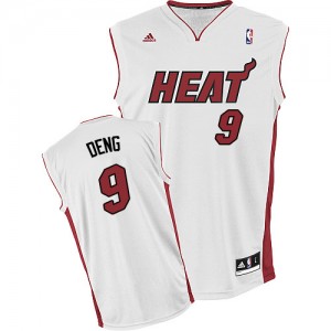 Maillot NBA Swingman Luol Deng #9 Miami Heat Home Blanc - Homme