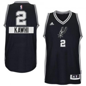 San Antonio Spurs Kawhi Leonard #2 2014-15 Christmas Day Authentic Maillot d'équipe de NBA - Noir pour Homme