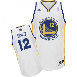 Golden State Warriors #12 Adidas Home Blanc Swingman Maillot d'équipe de NBA Peu co?teux - Andrew Bogut pour Homme