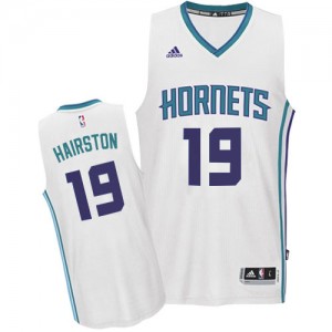 Maillot NBA Blanc P.J. Hairston #19 Charlotte Hornets Home Authentic Homme Adidas