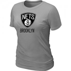 Tee-Shirt NBA Gris Brooklyn Nets Big & Tall Femme
