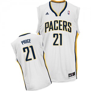Maillot NBA Indiana Pacers #21 A.J. Price Blanc Adidas Swingman Home - Homme