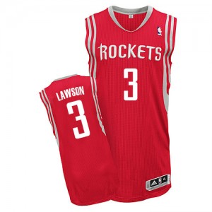 Maillot NBA Houston Rockets #3 Ty Lawson Rouge Adidas Authentic Road - Homme