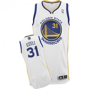 Maillot Adidas Blanc Home Authentic Golden State Warriors - Festus Ezeli #31 - Homme