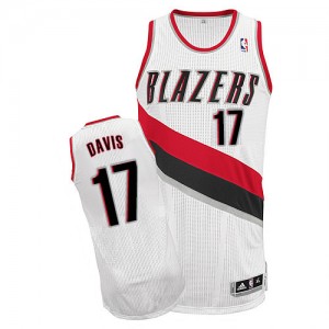 Maillot NBA Authentic Ed Davis #17 Portland Trail Blazers Home Blanc - Homme