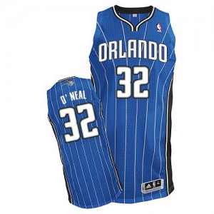 Maillot Adidas Bleu royal Road Authentic Orlando Magic - Shaquille O'Neal #32 - Homme