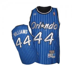 Orlando Magic Mitchell and Ness Jason Williams #44 Throwback Swingman Maillot d'équipe de NBA - Bleu royal pour Homme