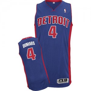 Maillot Authentic Detroit Pistons NBA Road Bleu royal - #4 Joe Dumars - Homme