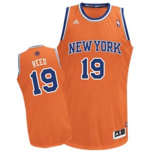 New York Knicks #19 Adidas Alternate Orange Swingman Maillot d'équipe de NBA en ligne - Willis Reed pour Homme