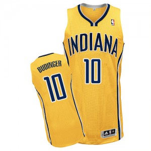 Maillot Adidas Or Alternate Authentic Indiana Pacers - Chase Budinger #10 - Homme