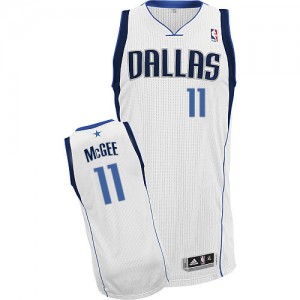 Dallas Mavericks JaVale McGee #11 Home Authentic Maillot d'équipe de NBA - Blanc pour Homme
