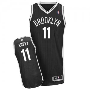 Maillot NBA Authentic Brook Lopez #11 Brooklyn Nets Road Noir - Homme