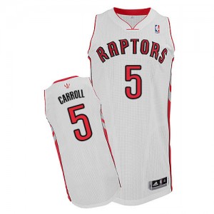 Maillot Authentic Toronto Raptors NBA Home Blanc - #5 DeMarre Carroll - Homme