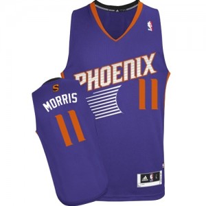Phoenix Suns Markieff Morris #11 Road Authentic Maillot d'équipe de NBA - Violet pour Homme