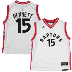 Toronto Raptors Anthony Bennett #15 Authentic Maillot d'équipe de NBA - Blanc pour Homme