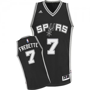 San Antonio Spurs Jimmer Fredette #7 Road Swingman Maillot d'équipe de NBA - Noir pour Homme