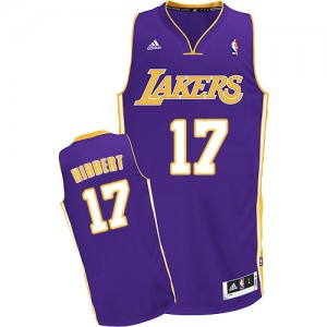Maillot Adidas Violet Road Swingman Los Angeles Lakers - Roy Hibbert #17 - Homme