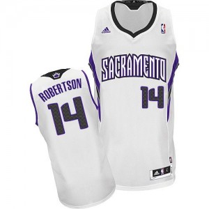 Maillot NBA Sacramento Kings #14 Oscar Robertson Blanc Adidas Swingman Home - Homme