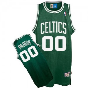 Maillot NBA Vert Robert Parish #0 Boston Celtics Throwback Authentic Homme Adidas