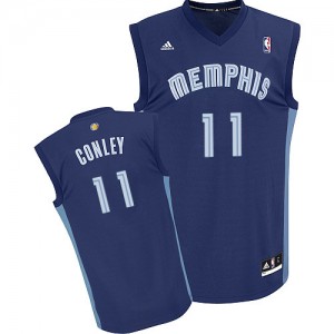 Memphis Grizzlies #11 Adidas Road Bleu marin Swingman Maillot d'équipe de NBA à vendre - Mike Conley pour Homme