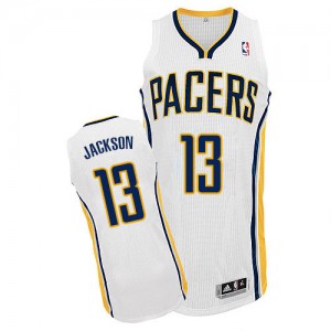 Maillot NBA Blanc Mark Jackson #13 Indiana Pacers Home Authentic Homme Adidas