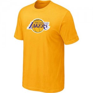 Los Angeles Lakers Big & Tall Jaune Tee-Shirt d'équipe de NBA Magasin d'usine - pour Homme