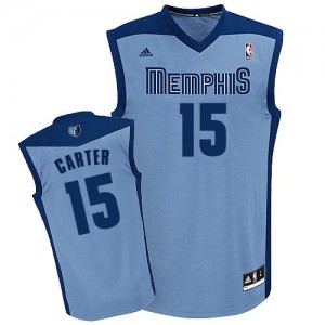 Maillot Adidas Bleu clair Alternate Swingman Memphis Grizzlies - Vince Carter #15 - Homme