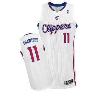 Maillot NBA Authentic Jamal Crawford #11 Los Angeles Clippers Home Blanc - Homme