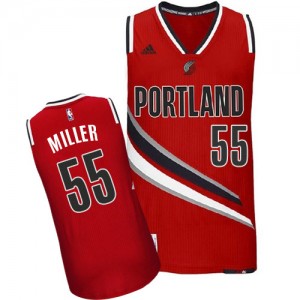 Maillot NBA Portland Trail Blazers #55 Mike Miller Rouge Adidas Swingman Alternate - Homme