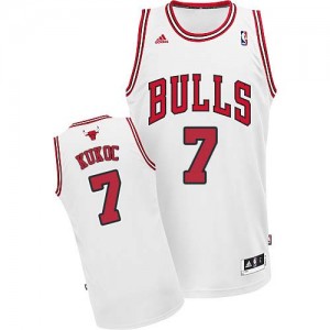 Maillot NBA Swingman Toni Kukoc #7 Chicago Bulls Home Blanc - Homme