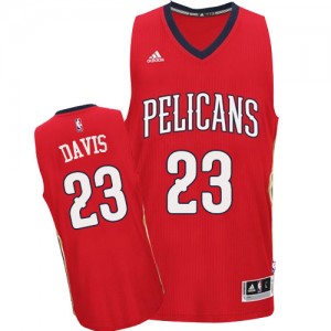 Maillot NBA Authentic Anthony Davis #23 New Orleans Pelicans Alternate Rouge - Homme