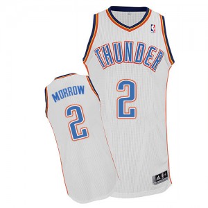 Oklahoma City Thunder #2 Adidas Home Blanc Authentic Maillot d'équipe de NBA en ligne - Anthony Morrow pour Homme