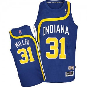 Maillot Authentic Indiana Pacers NBA ABA Hardwood Classic Bleu - #31 Reggie Miller - Homme