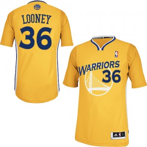 Maillot NBA Or Kevon Looney #36 Golden State Warriors Alternate Authentic Homme Adidas
