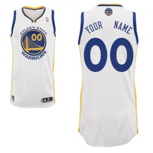 Maillot NBA Authentic Personnalisé Golden State Warriors Home Blanc - Homme