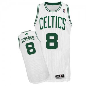 Maillot NBA Authentic Jonas Jerebko #8 Boston Celtics Home Blanc - Homme