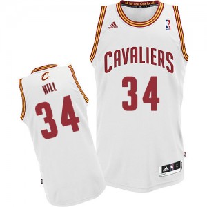 Maillot Adidas Blanc Home Swingman Cleveland Cavaliers - Tyrone Hill #34 - Homme