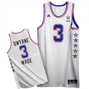 Maillot NBA Authentic Dwyane Wade #3 Miami Heat 2015 All Star Blanc - Homme