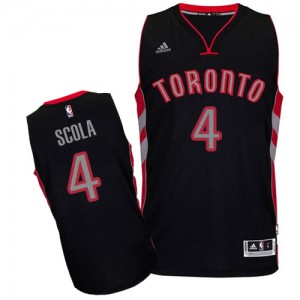 Maillot Adidas Noir Alternate Swingman Toronto Raptors - Luis Scola #4 - Homme
