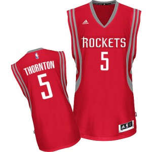 Maillot NBA Houston Rockets #5 Marcus Thornton Rouge Adidas Swingman Road - Homme